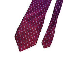 Alexander Lloyd 100% Silk Red Tie